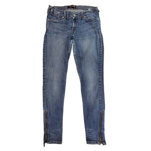 Levi's Jeans Womens Skinny Ankle‎ Zip Blue Denim Pants